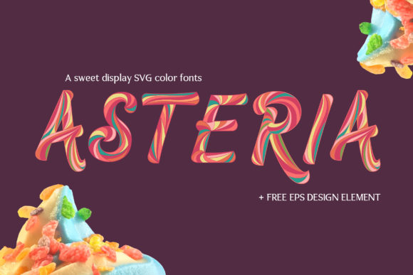 Asteria: The Playful Color Font for Creative Projects