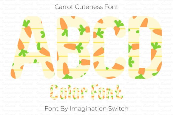 Carrot Cuteness: The Creative Font with a Colorful Twist