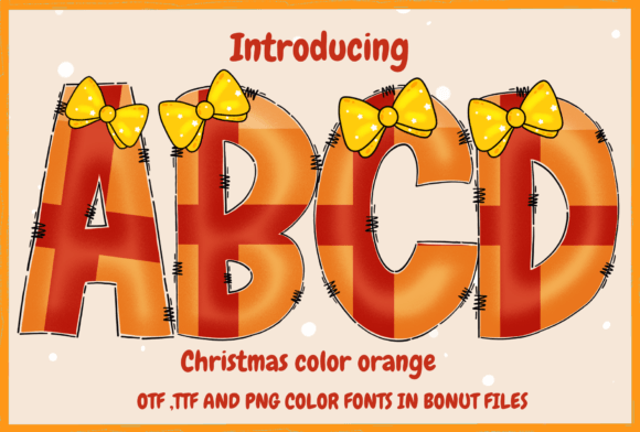 Christmas Color Orange: A Festive Handwritten Font