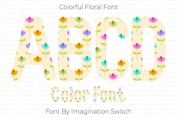 Colorful Floral: A Font That Blooms with Creative Potential