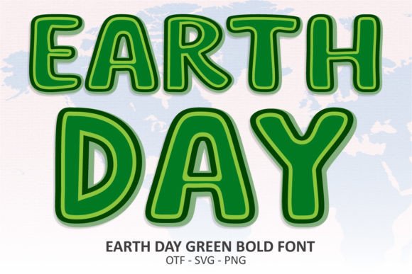 Earth Day Green: A Festive Font for Eco-Friendly Designs