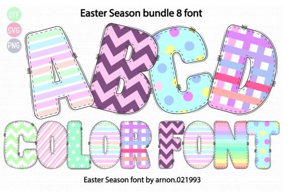 Easter Season Font: A Burst of Color for Your Designs
