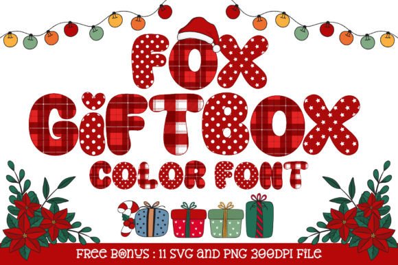 Fox Giftbox: A Festive Color Font for Creative Projects