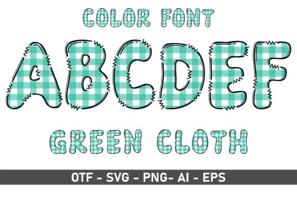 Green Cloth: A Creative Font for Playful, Artistic Design Projects