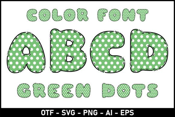 Green Dots: A Playful Typeface for Creative Projects
