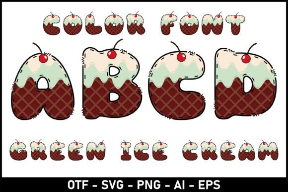 Green Ice Cream: A Creative Font for Playful Projects