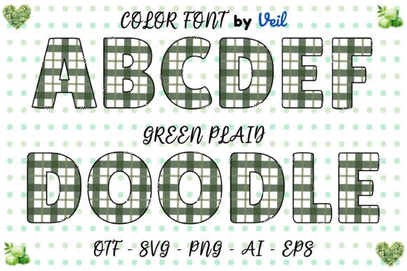 Green Plaid: A Creative Font for Playful Branding