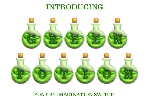 Green Potion: A 3D Font That Brings Your Designs to Life