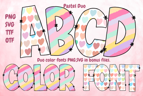 Infusing Whimsy and Color with the Pastel Duo Font