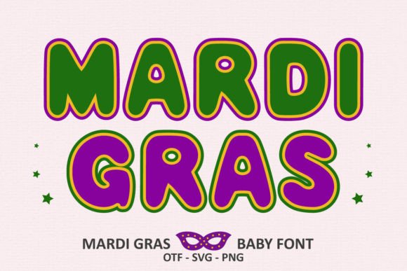 Mardi Gras Baby: A Festive Color Font for Every Project