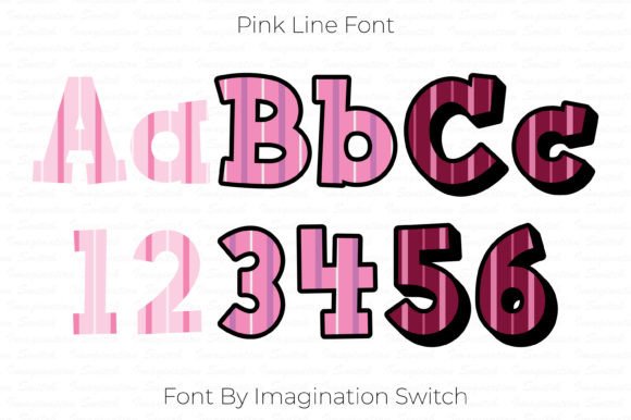 Pink Line: A Creative Color Font for Modern Designers