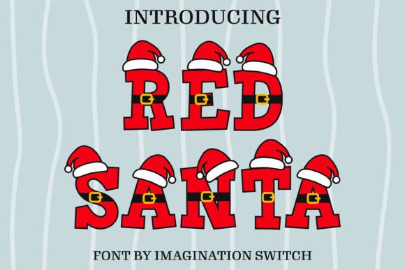 Red Santa: A Color Font for Unforgettable Designs