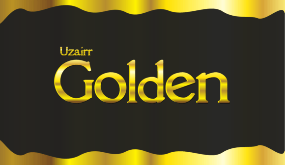 Uzairr Golden: A Versatile Font with Layered Depth