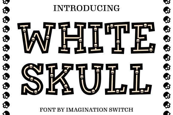 White Skull: A Creative Font for Bold Visual Impact