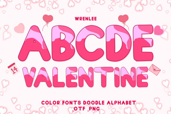 Wrenlee: A Sweet and Whimsical Color Font for Romantic Designs